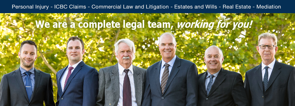 Nanaimo Lawyers - Personal Injury, ICBC Claims, Commercial Law and Litigation, Estates and Wills, Real Estate and Mediation. 